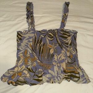 Patrons of Peace Purple and Brown Floral Camisole